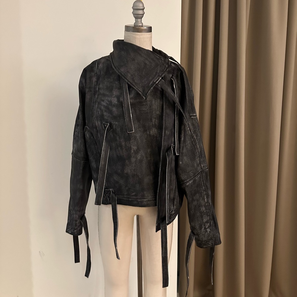 Manokhi Selene Leather Jacket – Size S (Brand New)